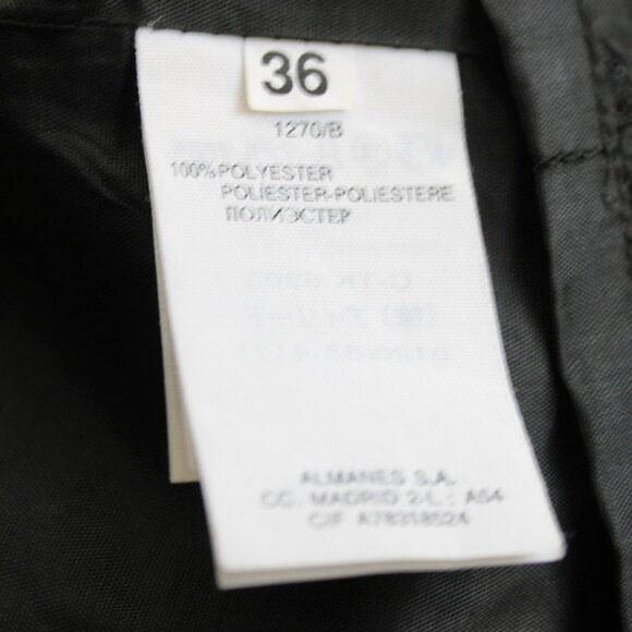 Alain Manoukian VTG 90s Black White Polka Dot Ruffle Sleeveless Dress Size Small - Picture 7 of 7